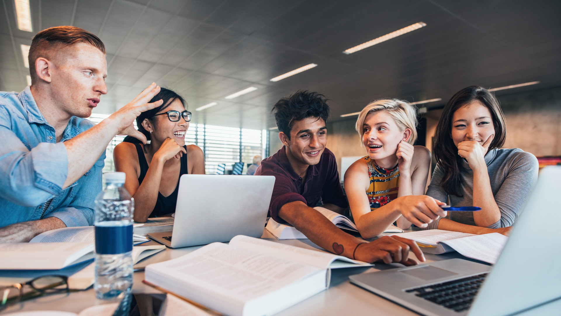 Students connecting and learning together